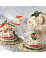A jar of smoked salmon spread.