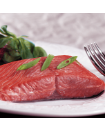 Four different types of salmon presented in a sampler pack.